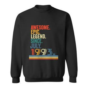Awesome 1993 Epic Legend Since July Vintage Sweatshirt - Monsterry DE