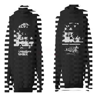 Awesome I Believe In Sasquatch- For Bigfoot Believers Sweatshirt | Mazezy