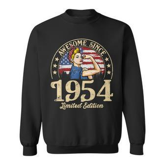 Awesome Since 1954 Vintage 1954 69Th Birthday 69 Years Old Sweatshirt - Seseable