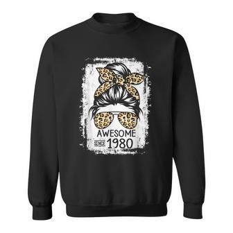 Awesome Since 1980 Vintage 1980 42Nd Birthday 42 Years Old Sweatshirt - Seseable