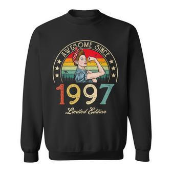 Awesome Since 1997 Vintage 1997 25Th Birthday 25 Years Old Sweatshirt - Seseable