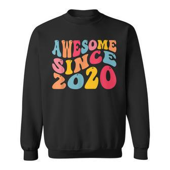Awesome Since 2020 3 Years Old Retro Vintage 3Rd Birthday Sweatshirt - Seseable