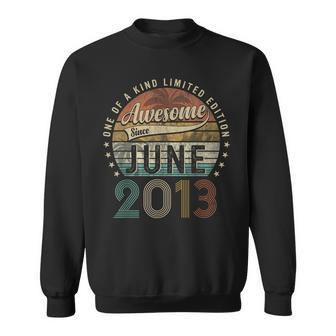 Awesome Since June 2013 10Th Birthday Gifts For 10 Year Old Sweatshirt - Seseable