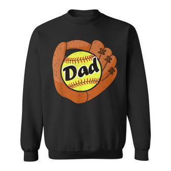 Awesomme Daddy Softball Dad Baseball Fans Gift Sweatshirt - Seseable