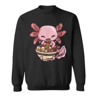 Axolotl Ramen Anime Kawaii Eating Girls Ns Sweatshirt | Mazezy