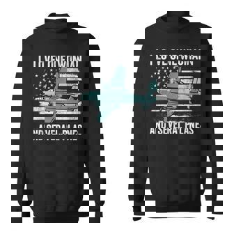 B17 Heavy Bomber Ww2 Plane Aircraft Usa Flag Veteran Pilot Sweatshirt | Seseable UK