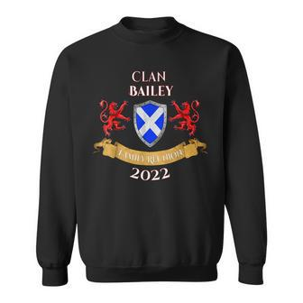 Bailey Family Reunion 2022 Scottish Clan Men Women Sweatshirt Graphic Print Unisex - Seseable