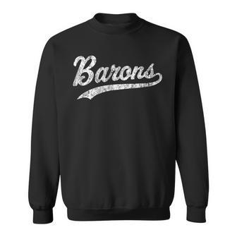 Barons T  Vintage Sports Name  Design Sweatshirt