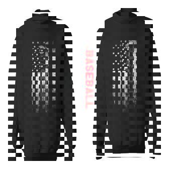 Baseball American Usa Flag Cool Design Vintage Baseball Flag Sweatshirt | Mazezy