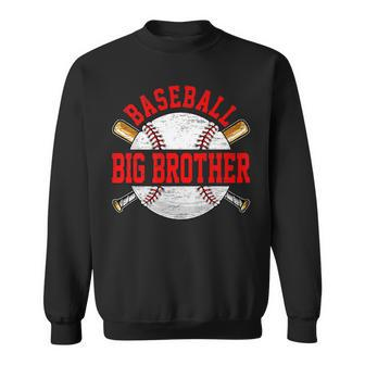 Baseball Lover Design For Fathers Day Baseball Big Brother Sweatshirt - Thegiftio UK