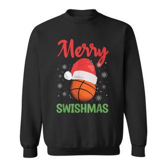 Basketball Frohe Weihnachten Sweatshirt - Seseable