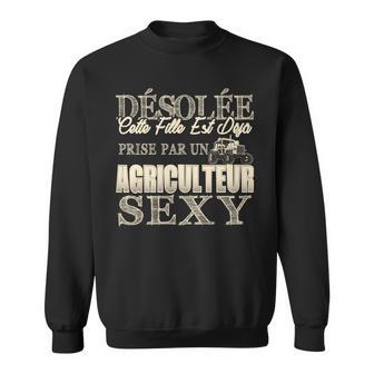 Bauerin Super Sexy Freundin Sweatshirt, Lustiges Design für Männer - Seseable