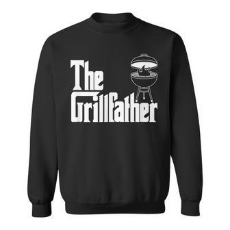 Bbq Funny Meat Love Party Grilling Lunch The Grillfather Men Women Sweatshirt Graphic Print Unisex - Seseable