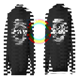 Be Kind Rainbow Inspiring Quote Good Positive Vibe Message Men Women Sweatshirt Graphic Print Unisex - Thegiftio