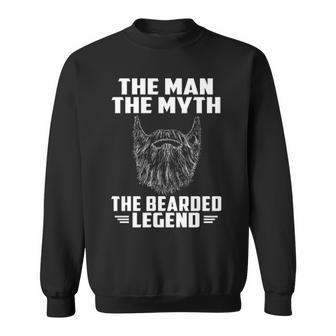 Bearded Legend Custom Men Women Sweatshirt Graphic Print Unisex - Thegiftio UK