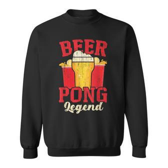 Beer Pong Legend Alkohol Trinkspiel Beer Pong Sweatshirt - Seseable