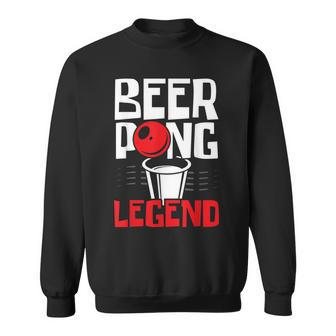 Beer Pong Legend Alkohol Trinkspiel Beer Pong V2 Sweatshirt - Seseable