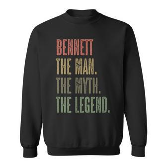 Bennett The Man The Myth The Legend | Funny Men Boys Name Sweatshirt