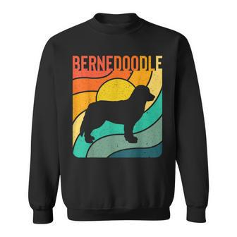 Bernedoodle Vintage Retro Dog Lover Mom Dad Gift Sweatshirt - Seseable
