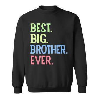 Best Big Brother Ever Big Bro Sibling Boys Men Women Sweatshirt Graphic Print Unisex - Thegiftio UK