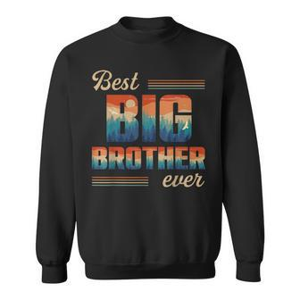 Best Big Brother Ever Men Retro Vintage Decoration Brother Sweatshirt - Seseable
