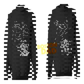 Best Boston Dad Ever Terrier Dad Boston Terrier Gift For Mens Sweatshirt | Mazezy