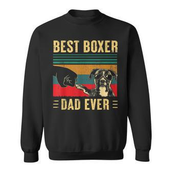 Best Boxer Dad Ever Funny Boxer Dog Dad Fathers Day Gift For Mens Sweatshirt | Mazezy