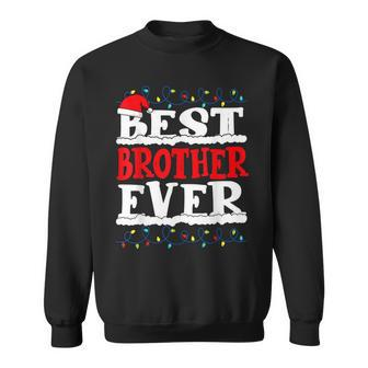 Best Brother Ever Funny Christmas Family Lights Santa Xmas Men Women Sweatshirt Graphic Print Unisex - Thegiftio UK