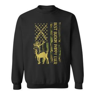 Best Buckin Pappy Ever Deer Hunting Bucking Christmas Gift For Mens Sweatshirt - Seseable