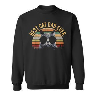 Best Cat Dad Ever Cool Cats Lovers Daddy Fathers Day Gifts Sweatshirt - Seseable
