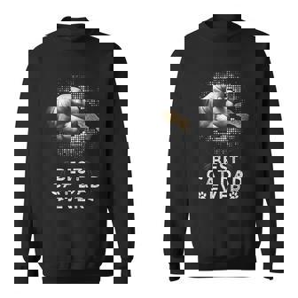 Best Cat Dad Ever Father & Kitten Paw Fist Bump Gift For Mens Sweatshirt | Mazezy