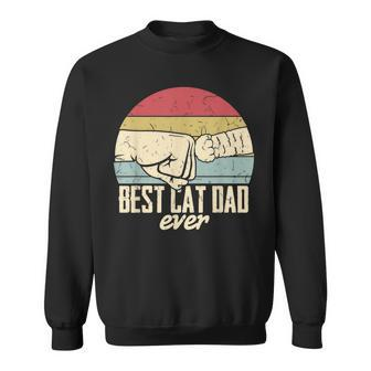 Best Cat Dad Ever Retro Cat Love Kitten Sweatshirt | Mazezy