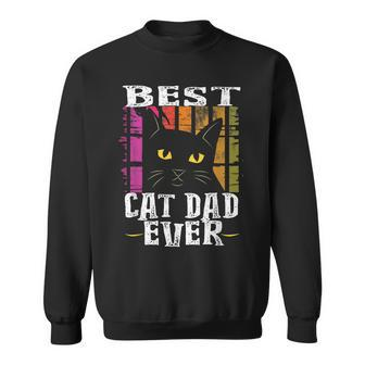 Best Cat Dad Ever Vintage V2 Sweatshirt - Seseable