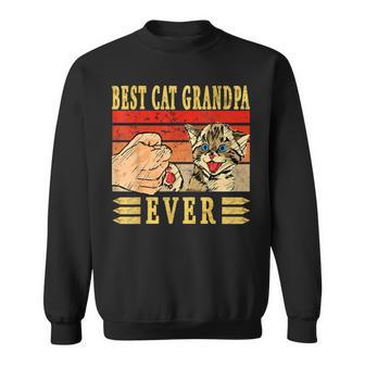 Best Cat Grandpa Ever Katzen Opa Vatertag Geburtstag Katze Sweatshirt - Seseable