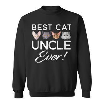 Best Cat Uncle Ever Matching Family Kitty Sweatshirt | Mazezy