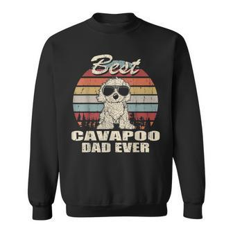 Best Cavapoo Dad Ever Vintage Retro Dog Dad Sweatshirt - Seseable