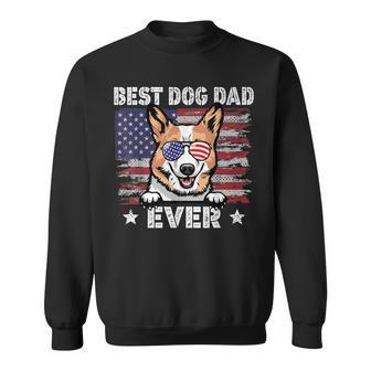 Best Corgi Dad Ever American Flag Fathers Day  Sweatshirt