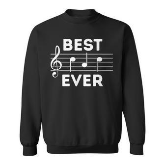 Best Dad Ever Music Guitar Piano T Gift For Mens Sweatshirt | Mazezy