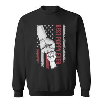 Best Dad Ever Poppy American Flag For Dad Sweatshirt - Seseable