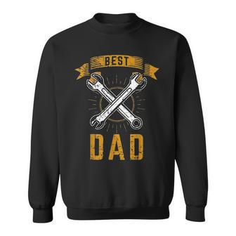 Best Dad Mechanic Ever Wrench Gift Fathers Day Outfit V2 Sweatshirt - Seseable
