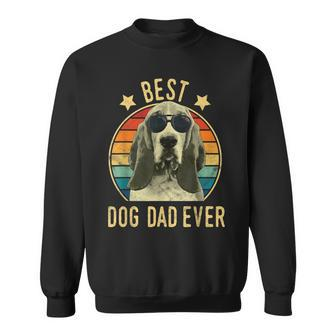 Best Dog Dad Ever Basset Hound Fathers Day Gift Gift For Mens Sweatshirt | Mazezy