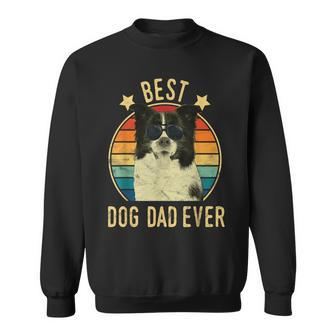 Best Dog Dad Ever Border Collie Fathers Day Gift Gift For Mens Sweatshirt | Mazezy