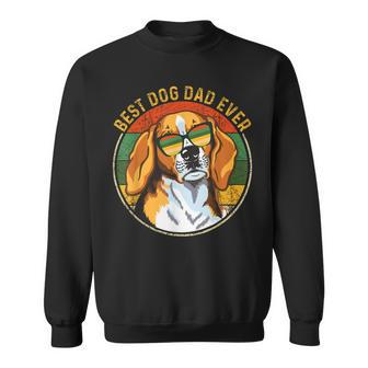 Best Dog Dad Ever Retro Vintage Beagle Dog Lover Gift Gift For Mens Sweatshirt