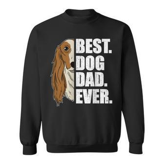 Best Dog Dad Ever Saluki Dad Fathers Day Gift Gift For Mens Sweatshirt | Mazezy