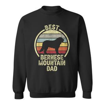 Best Dog Father Dad - Vintage Berner Bernese Mountain Sweatshirt - Seseable