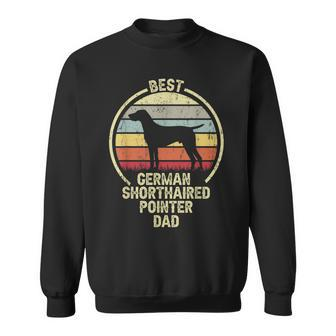Best Dog Father Dad - Vintage Gsp German Shorthaired Pointer Sweatshirt - Seseable