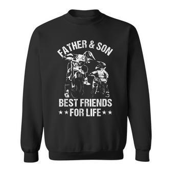 Best Friends For Life Father Son Dirt Bike Fathers Day Dad Sweatshirt | Mazezy