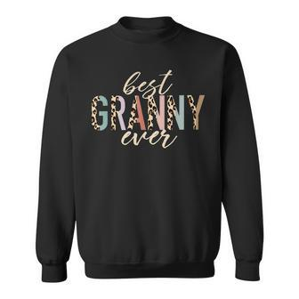 Best Granny Ever Gifts Leopard Print Mothers Day Sweatshirt - Seseable