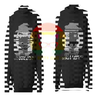 Best Kitty Dad Ever Cat Lover Fathers Day Halloween Sweatshirt | Mazezy