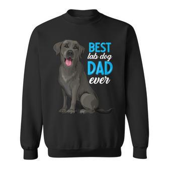 Best Lab Dog Dad Ever Fathers Day Puppy Lover Labrador Daddy Sweatshirt - Thegiftio UK